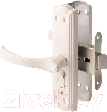 Защелка врезная с фиксацией Avers ЗЩ1Д-2-6 (белый)