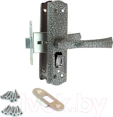 Защелка врезная с фиксацией Avers ЗЩ1Д-2-6 (серебристый)