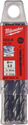 Набор сверл Milwaukee HSS-R 4932363494