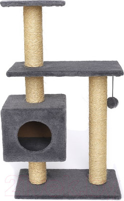 Комплекс для кошек Cat House Буран 1.06 (сизаль серый)