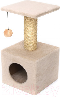 Комплекс для кошек Cat House 0.65 (сизаль бежевый)