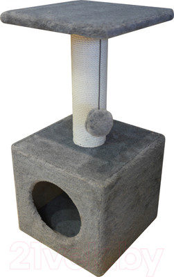 Комплекс для кошек Cat House 0.65 (хлопок серый)