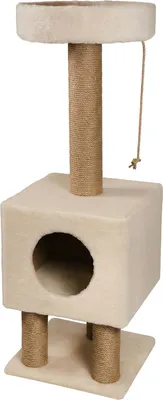 Комплекс для кошек Cat House На ножках 1.05 (джут бежевый)