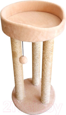 Лежанка-когтеточка Cat House Тринога 0.85 (сизаль бежевый)