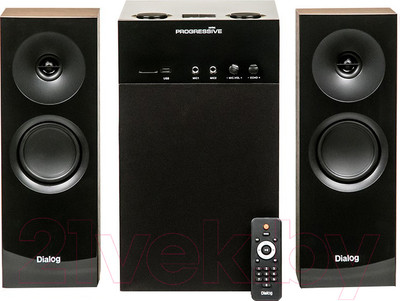 Мультимедиа акустика Dialog Progressive AP-250 (коричневый)