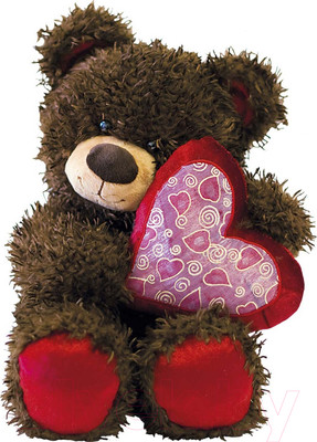 Мягкая игрушка Fancy Медвежонок Чиба с сердцем / МЧС01