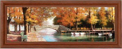 Картина Декарт Осенний мост 8Л0547 (в раме)