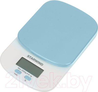 Кухонные весы StarWind SSK2156 (голубой)