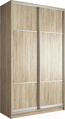 Шкаф-купе Евва 158 SS.03 / АЭП ШК.2 01 (сонома/серебро)