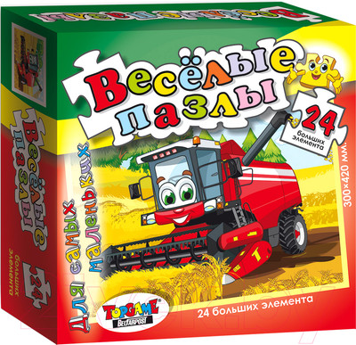 Пазл Topgame Веселые пазлы. Комбайн / 01234