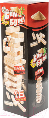 Настольная игра Десятое королевство Падающая башня Бам-бум / 01741 (с фантами)