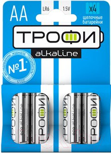 Комплект батареек Трофи LR6-4BL / C0034657