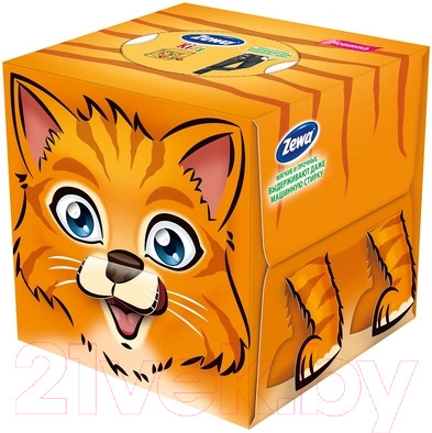 Бумажные салфетки Zewa Kids 3-слойные (60шт)