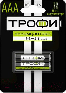 Комплект аккумуляторов Трофи HR03-2BL 950 mAh / C0032097