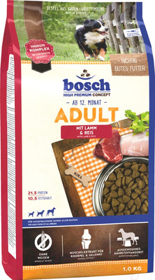 Сухой корм для собак Bosch Petfood Adult Lamb&Rice (1кг)