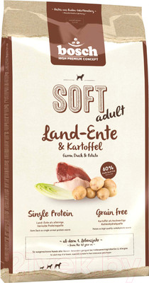 Полувлажный корм для собак Bosch Petfood Soft Adult Grain Free Duck&Potatoes (1кг)