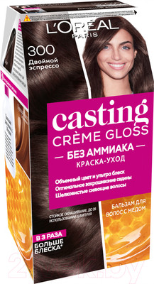 Крем-краска для волос L'Oreal Paris Casting Creme Gloss 300 (двойной эспрессо)
