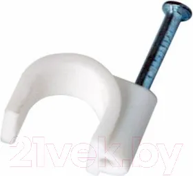 Скоба гвоздевая Rexant 07-4010 (50шт, белый)