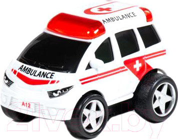Автомобиль игрушечный Полесье Крутой Вираж скорая помощь / 78896