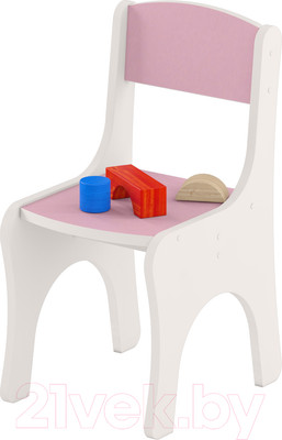Стул детский Славянская столица ДУ-СТ1-3 (белый/розовый)