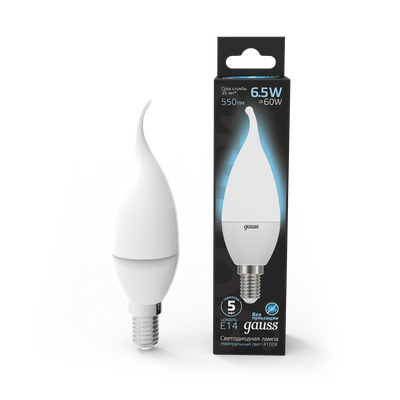 Лампа Gauss Candle E14 6.5W 4100K / 104101207