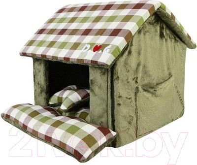 Домик для животных Puppia Beaufort House / PASA-AU1619-OL-FR (оливковый)