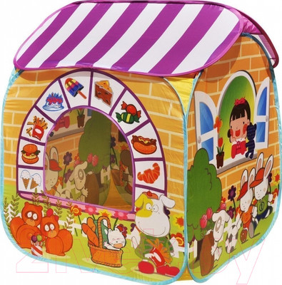 Детская игровая палатка Ching Ching Детский магазин CBH-32 (+ 100 шаров, желтый)