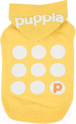 Футболка для животных Puppia Emmy с капюшоном / PARA-TS1509-YE-XS (желтый)