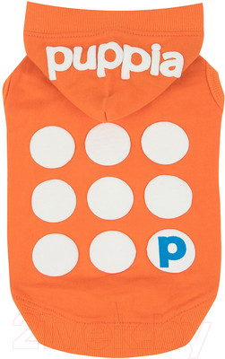Футболка для животных Puppia Emmy с капюшоном / PARA-TS1509-OR-XL (оранжевый)
