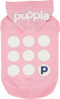 Футболка для животных Puppia Emmy с капюшоном / PARA-TS1509-PK-XL (розовый)