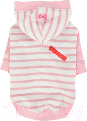 Футболка для животных Puppia Jalen с капюшоном / PATA-TS1724-LP-XL (розовый)