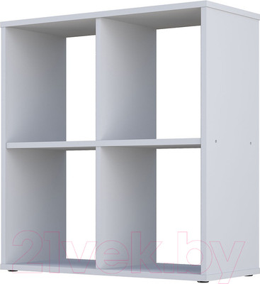 Стеллаж Polini Kids Home Smart Кубический 4 секции (белый)