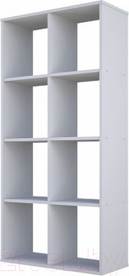 Стеллаж Polini Kids Home Smart Кубический 8 секций (белый)