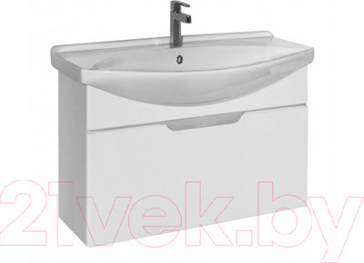 Тумба под умывальник Dreja Laguna 75 (белый лак)