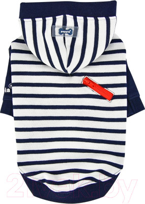 Футболка для животных Puppia Jalen с капюшоном / PATA-TS1724-NY-XL (синий)