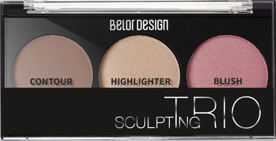 Палетка для скульптурирования Belor Design Sculpting Trio тон 2