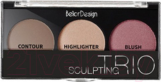 Палетка для скульптурирования Belor Design Sculpting Trio тон 2