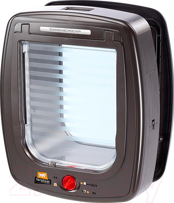 Электронная дверца для животных Ferplast Swing Microchip Large / 72093012 (коричневый)