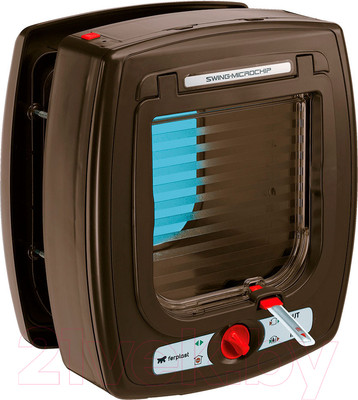 Электронная дверца для животных Ferplast Swing Microchip / 72090012 (коричневый)