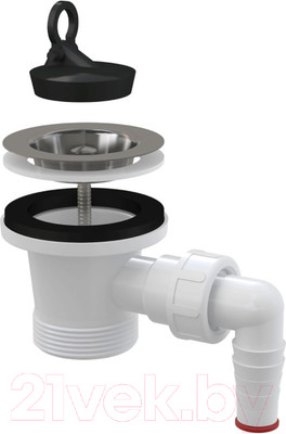 Сифон Alcadrain A33P (с решеткой и подводкой)