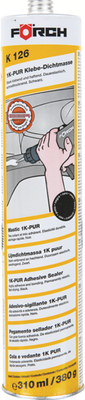 Клей-герметик Forch 66306500 (310мл, черный)