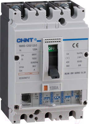 Выключатель автоматический Chint NM8S-250S 80А 3P 50кА / 150275