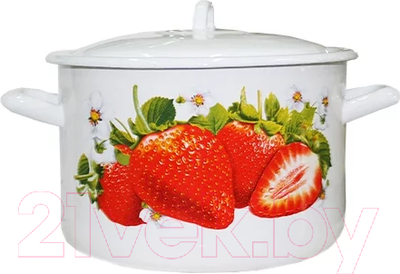 Кастрюля Лысьвенские эмали Сочная клубника С-16141/4Э