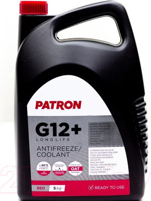 Антифриз Patron G12+ / PCF2005 (5кг, красный)