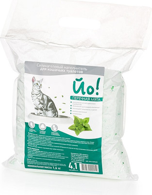 Наполнитель для туалета Йо Перечная мята (4.1л/1.6кг)