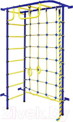 Детский спортивный комплекс Пионер 8М (синий/желтый)