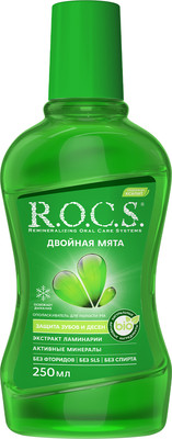 Ополаскиватель для полости рта R.O.C.S. Двойная мята (250мл)