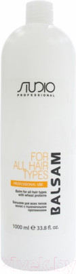 Бальзам для волос Kapous Studio Professional для всех типов волос с пшеничными протеинами (1л)