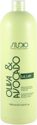 Бальзам для волос Kapous Studio Professional увлажняющий с маслами авокадо и оливы (1л)