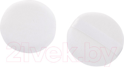 Пуховка для макияжа Relouis Из хлопка с белой тесьмой